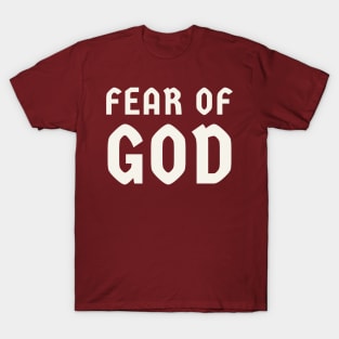 Fear Of God Typography Text T-Shirt